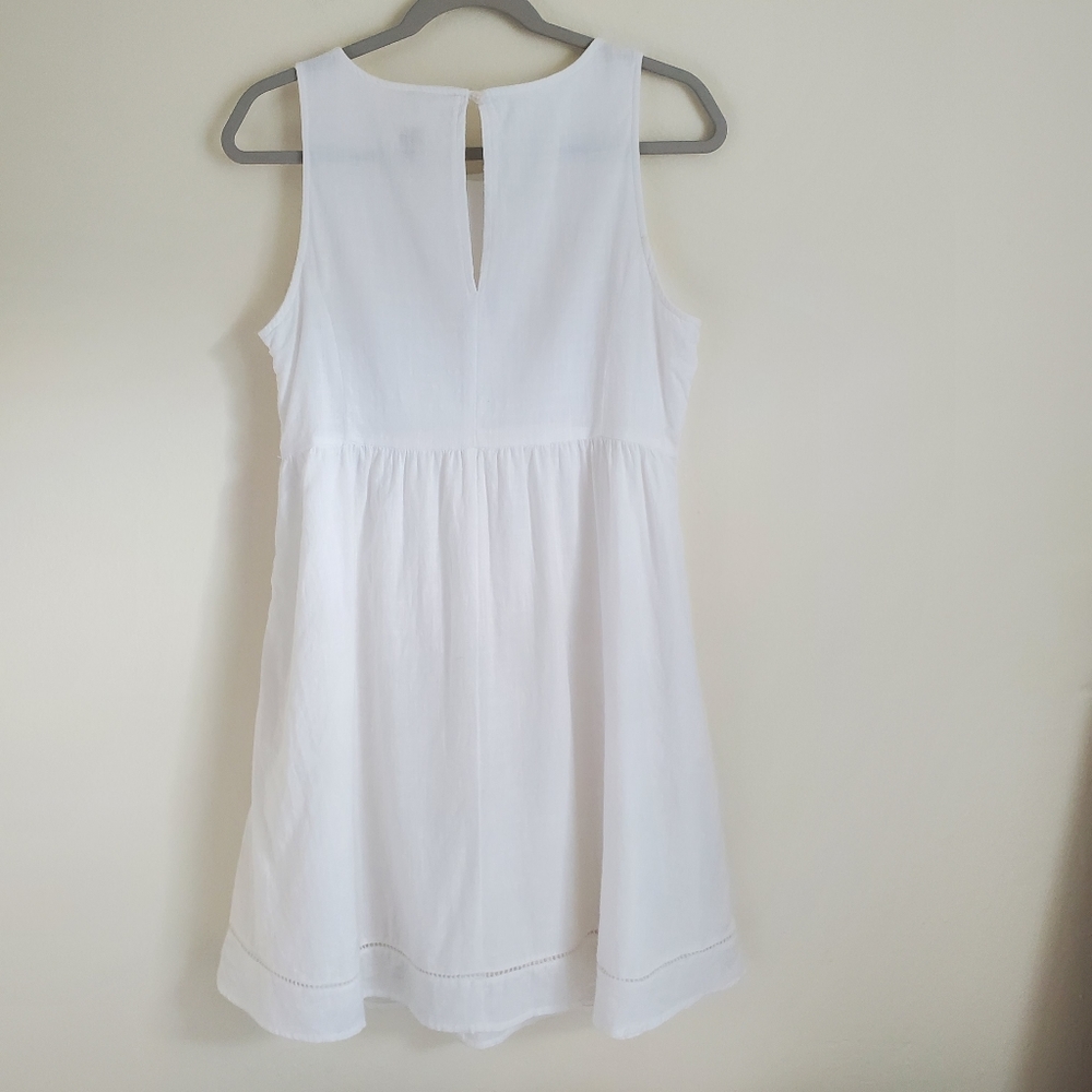 Old Navy White 100% Cotton Trapeze Dress - Picture 7 of 11